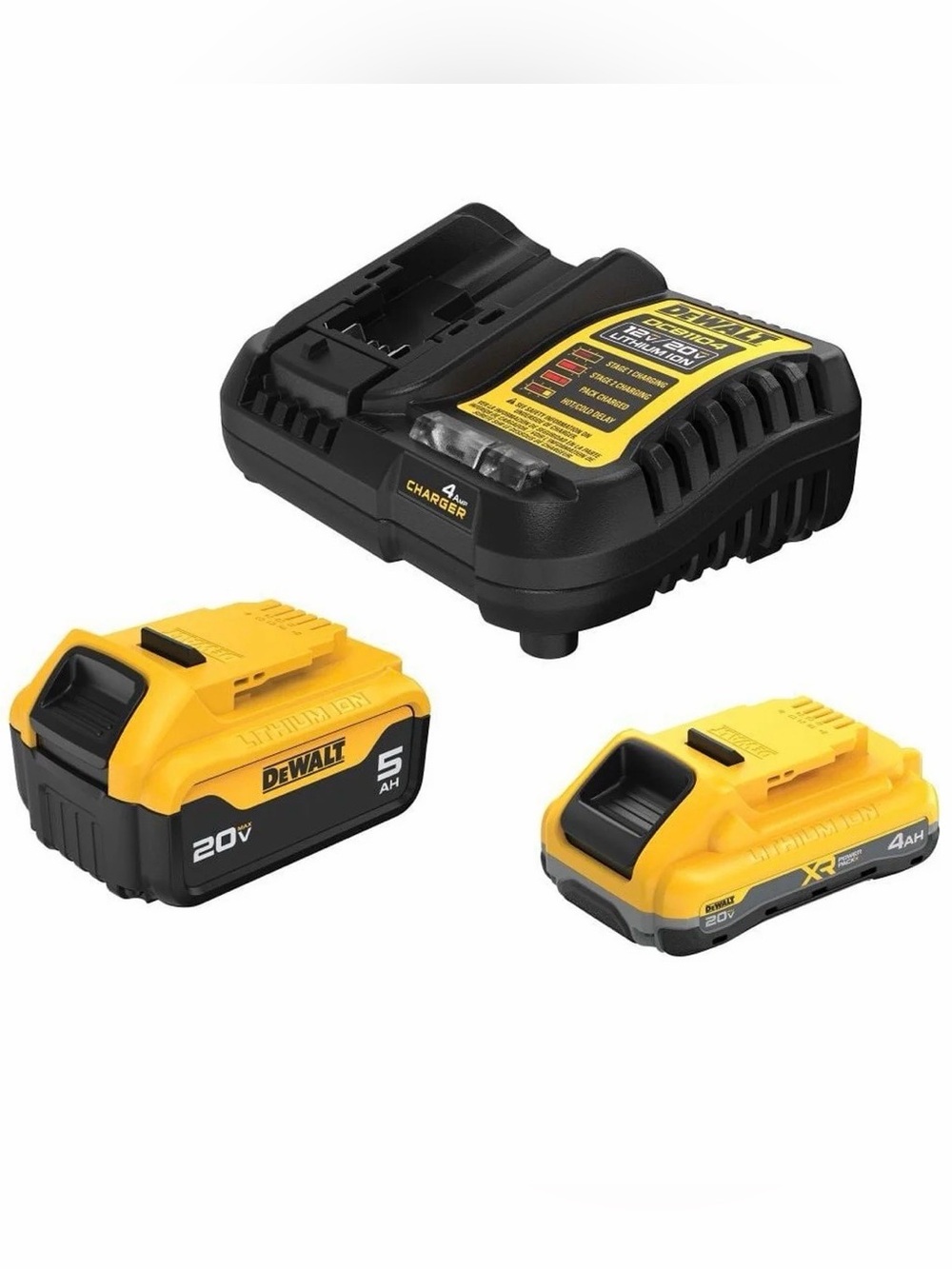 DEWALT 20V XR Lithium-Ion Battery Kit - Yellow/Black